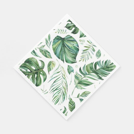 Serviette En Papier Plage tropicale (Coin)