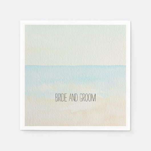 Serviette En Papier Plage tropicale (Devant)