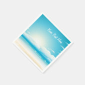 Serviette En Papier Plage tropicale (Coin)