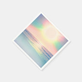 Serviette En Papier Plage tropicale Mer Soleil Coloré Été (Coin)