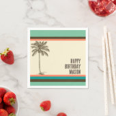 Serviette En Papier Plage tropicale Palm Tree Papier Napkin (En situation)