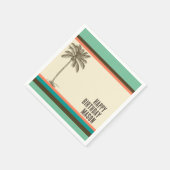 Serviette En Papier Plage tropicale Palm Tree Papier Napkin (Coin)