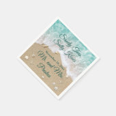 Serviette En Papier Plage Waves Sandy Toes (Coin)
