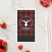 Serviette En Papier Plaid (En situation)