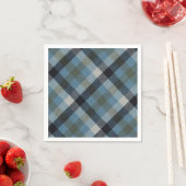 Serviette En Papier Plaid (En situation)