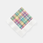 Serviette En Papier Plaid au printemps/Pâques/tartan (Coin)