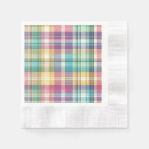 Serviette En Papier Plaid au printemps/Pâques/tartan