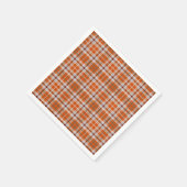 Serviette En Papier Plaid automne (Coin)