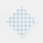 Serviette En Papier Plaid Bleu (Coin)