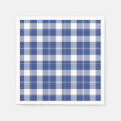Serviette En Papier Plaid Bleu Pour Hanoukka Papier Vacances Naples (Devant)