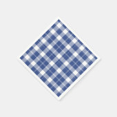 Serviette En Papier Plaid Bleu Pour Hanoukka Papier Vacances Naples (Coin)