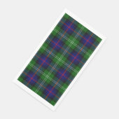 Serviette En Papier plaid bleu vert de tartan du sud (Coin)