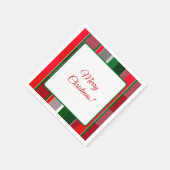 Serviette En Papier Plaid Christmas Napkins (Coin)