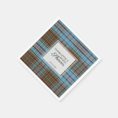 Serviette En Papier Plaid Clan Anderson Réception de Mariage Papier Ta (Coin)