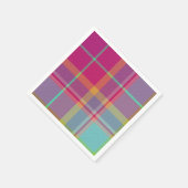 Serviette En Papier Plaid décoratif (Coin)