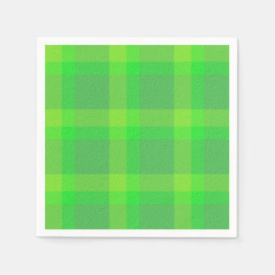 Serviette En Papier Plaid Décoratif