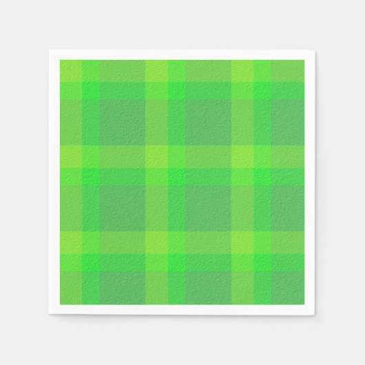 Serviette En Papier Plaid Décoratif (Devant)
