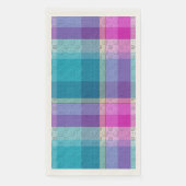 Serviette En Papier Plaid Décoratif (Devant)