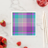 Serviette En Papier  Plaid Décoratif  (En situation)