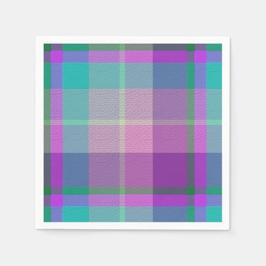 Serviette En Papier  Plaid Décoratif  (Devant)