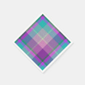 Serviette En Papier  Plaid Décoratif  (Coin)