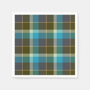 Serviette En Papier Plaid Décoratif