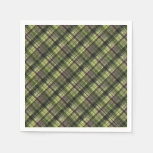 Serviette En Papier Plaid écossais écossais écossais écossais classiqu