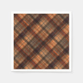 Serviette En Papier Plaid écossais écossais écossais écossais marron o (Devant)