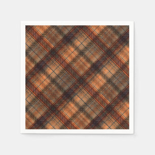 Serviette En Papier Plaid écossais écossais écossais écossais marron o