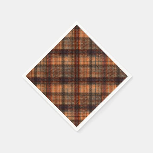 Serviette En Papier Plaid écossais écossais écossais écossais marron o (Coin)