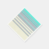 Serviette En Papier Plaid gris turquoise (Coin)