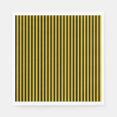 Serviette En Papier Plaid jaune or et noir (Devant)