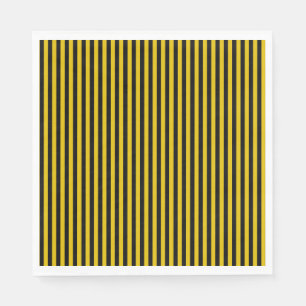 Serviette En Papier Plaid jaune or et noir