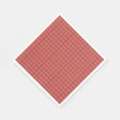 Serviette En Papier Plaid orange (Coin)