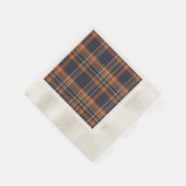 Serviette En Papier Plaid rustique Noël/hiver (Coin)