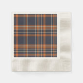 Serviette En Papier Plaid rustique Noël/hiver (Devant)