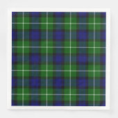 Serviette En Papier Plaid vert bleu Lamont tartan (Devant)