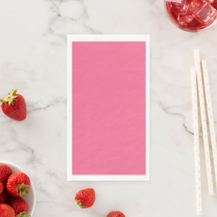 Serviette En Papier Plain color solid rosy watermelon pink
