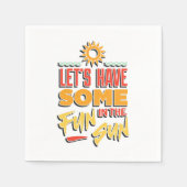 Serviette En Papier plaisir d'été (Devant)