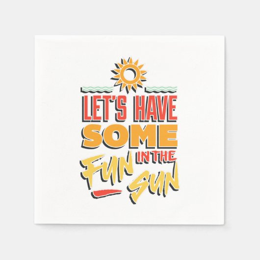 Serviette En Papier plaisir d'été (Devant)