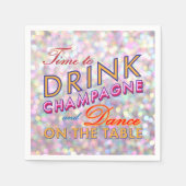 Serviette En Papier Plaisir, Flirt & Napkin coloré (Devant)