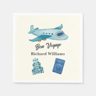 Serviette En Papier Plan d'aventure voyage retraite