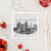 Serviette En Papier Plan d'horizon de Los Angeles (En situation)