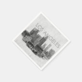 Serviette En Papier Plan d'horizon de Los Angeles (Coin)