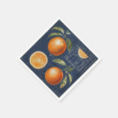 Serviette En Papier Plan directeur des fruits orange (Coin)
