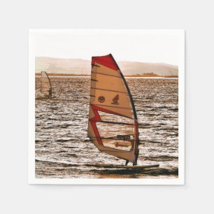 SERVIETTE EN PAPIER PLANCHE À VOILE