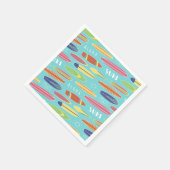 Serviette en papier Planche de surf bleue (Coin)