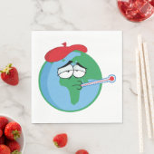 Serviette En Papier Planète malade (En situation)