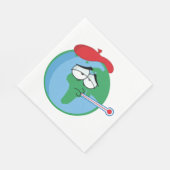 Serviette En Papier Planète malade (Coin)