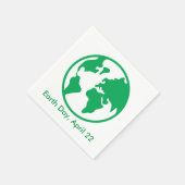 Serviette En Papier Planète Terre (Coin)